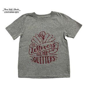 Custom Thanksgiving 4T Turkey Leftovers Are For Quitters Shirt
